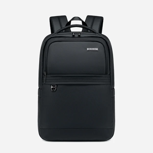 Golden Wolf Polyester Backpack Laptop Bag for Work School Travel GB00728