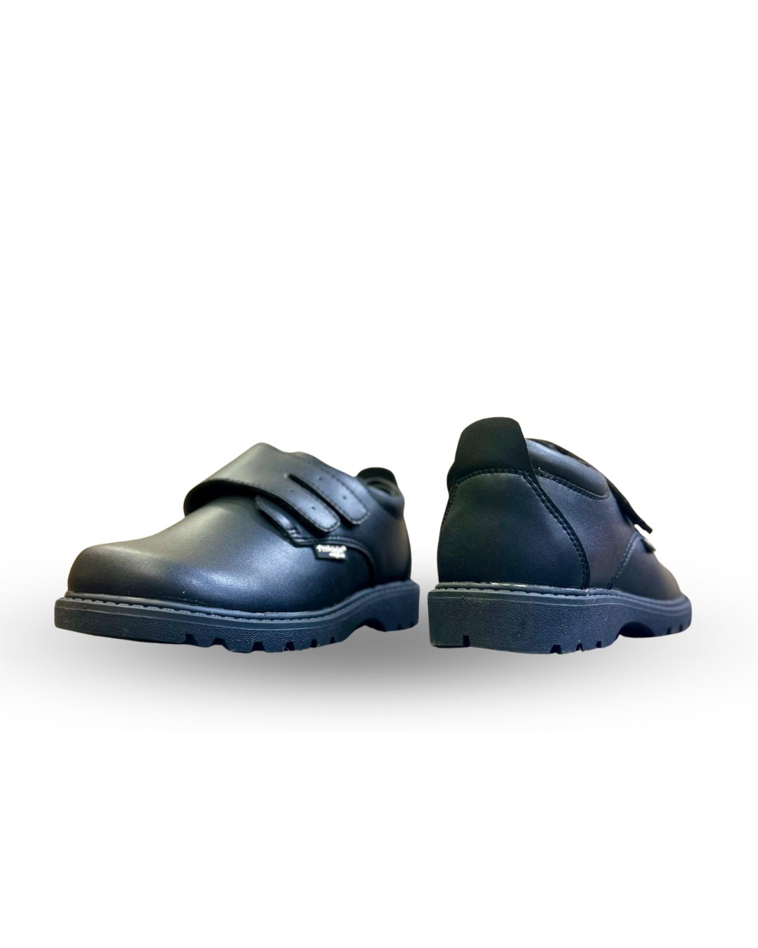 Fit kids School Shoes with strap Black