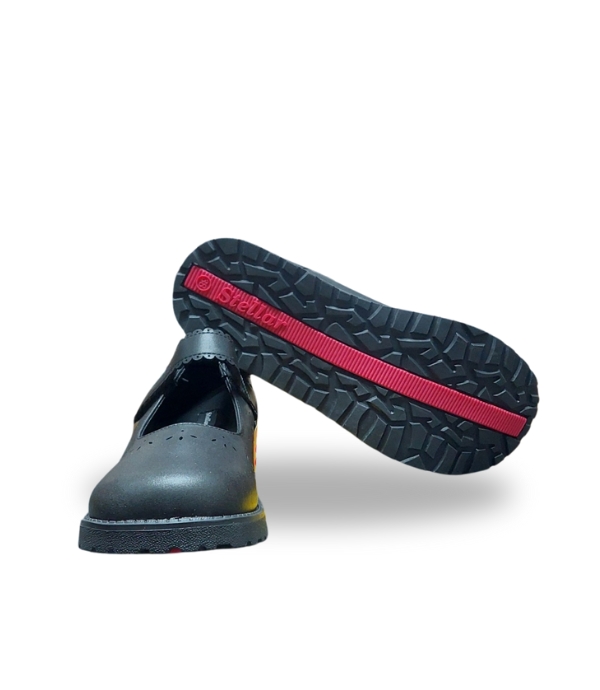 STELLAR STEPS SCHOOL SHOES BLACK 33