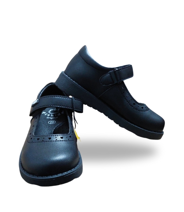 FITKIDS GIRLS MARY JANE SCHOOL SHOES Black 33