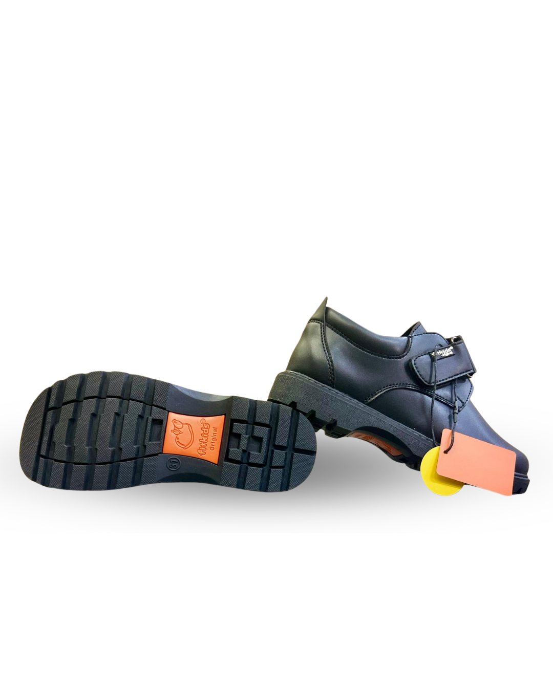 Fitkids Boys School Shoes with adjustable strap Black 34