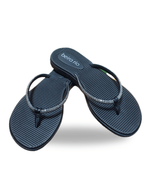 BEIRA RIO TIRA PRONTA STRASS BLACK 39