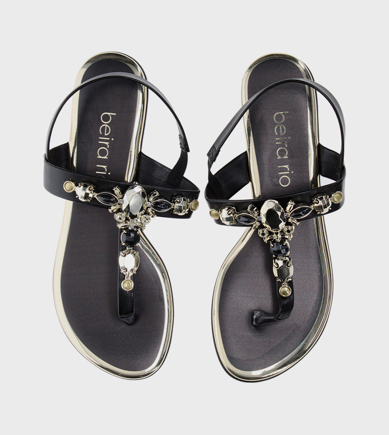 Napa Turim Metal Glamour Sandals Black 41