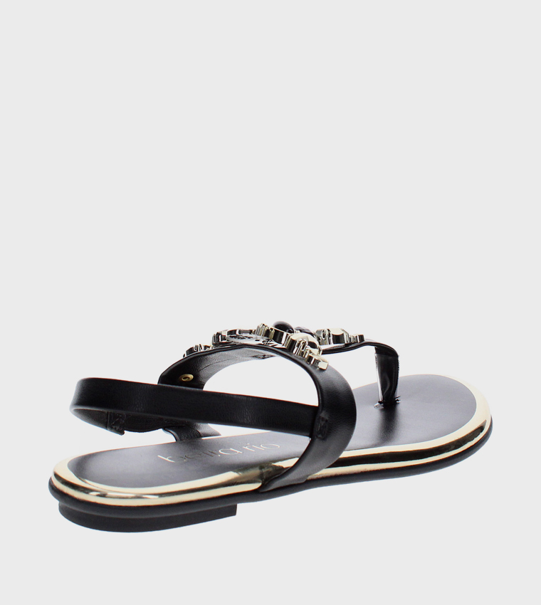 Napa Turim Metal Glamour Sandals Black 41