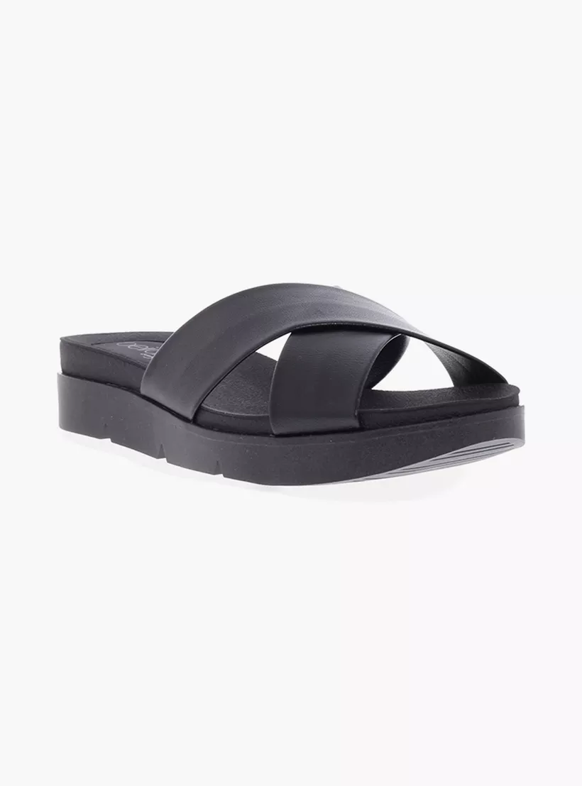 Beira Rio Napa Turim Slip on Sandals Black 41