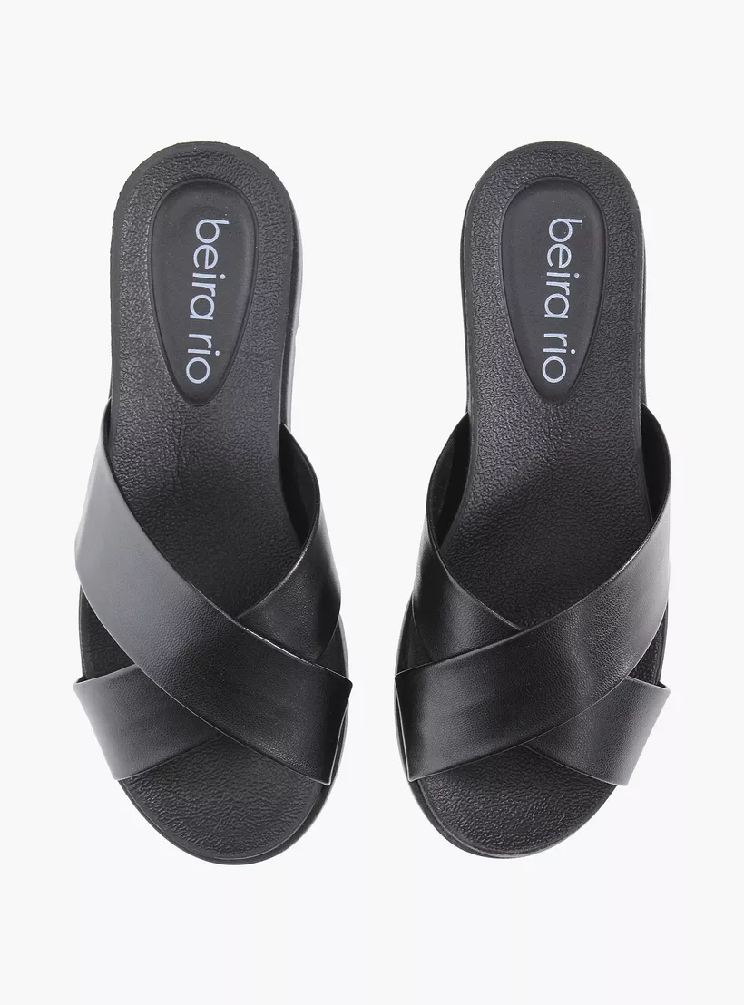 Beira Rio Napa Turim Slip on Sandals Black 42