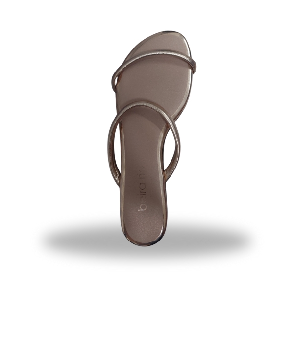 Beira Rio Tira Pronta Womens Metallic Premium Flat Shoes