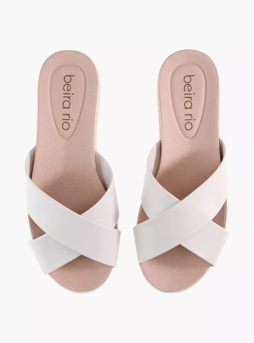 Beira Rio Napa Turim Slip on Sandals Off White 42