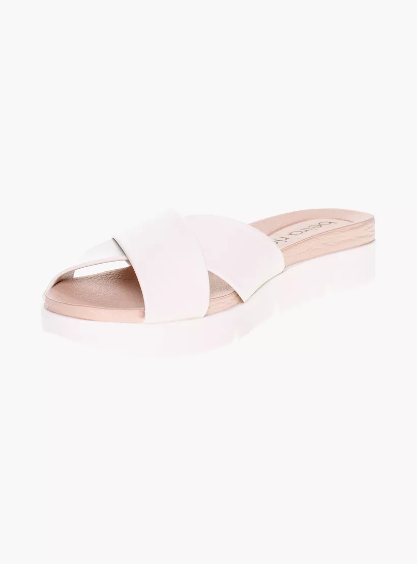 Beira Rio Napa Turim Slip on Sandals Off White 42