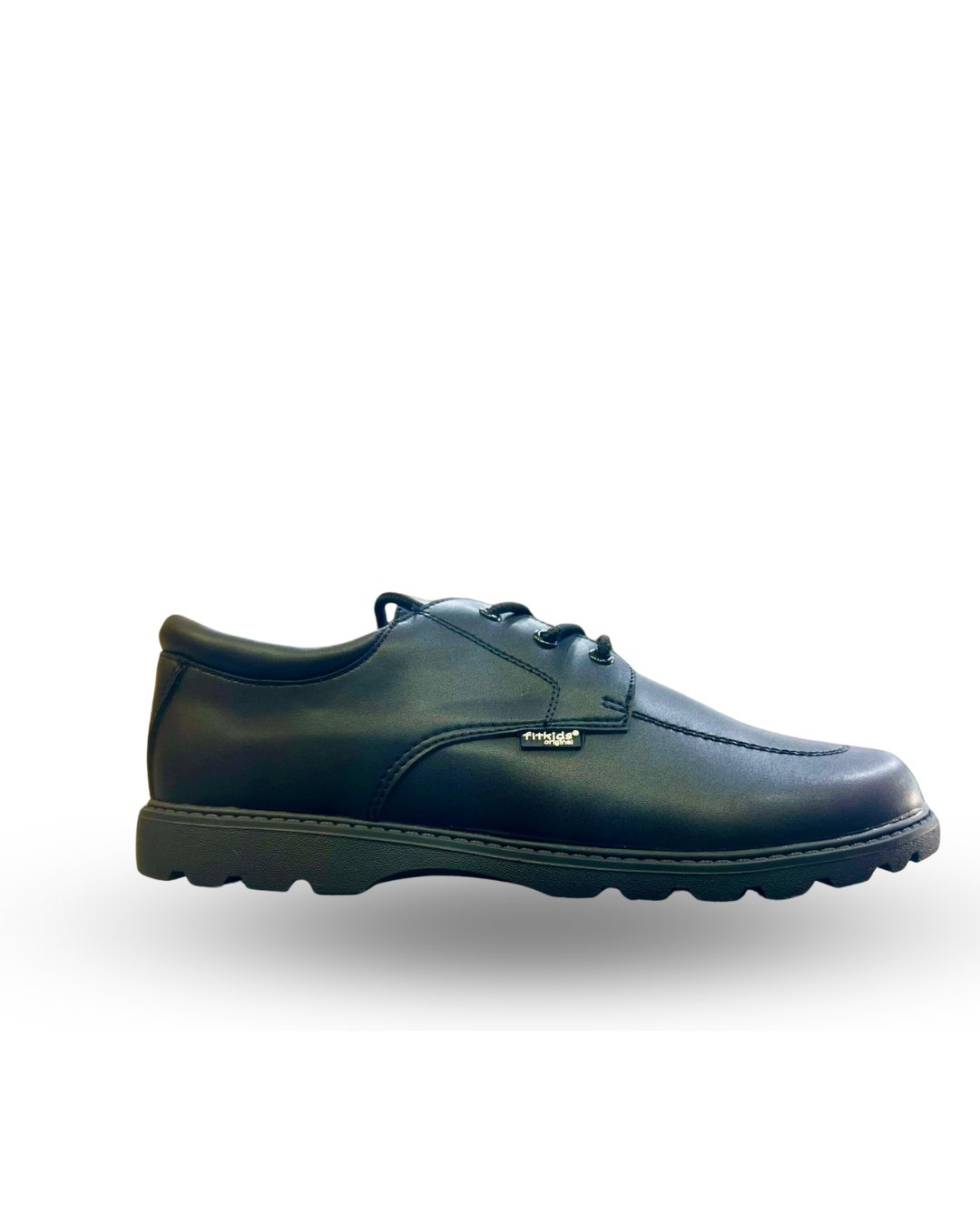 Fitkids Boys Classic School Shoes with Laces Black 33