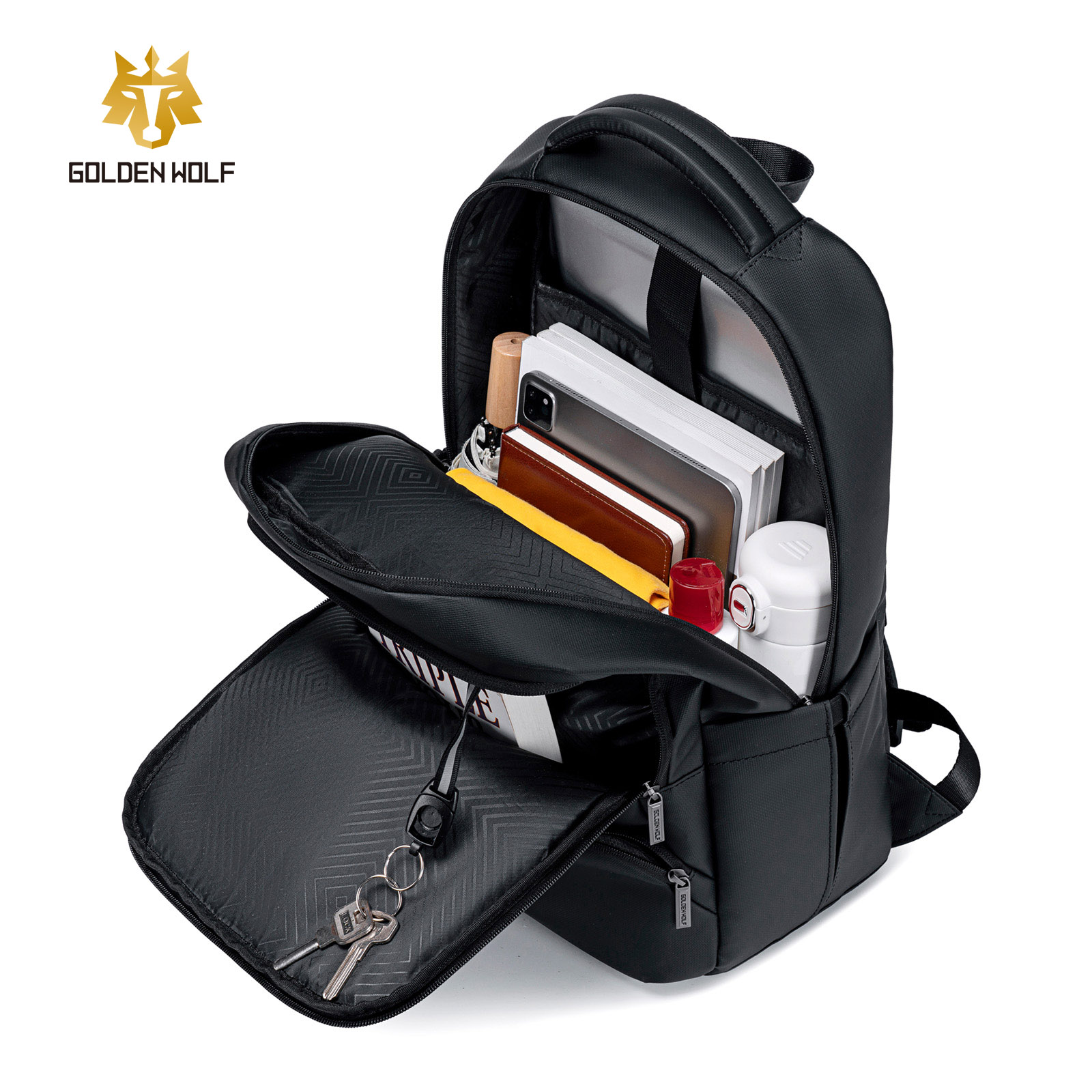GOLDEN WOLF BUSINESS BACKPACK LAPTOP BAG