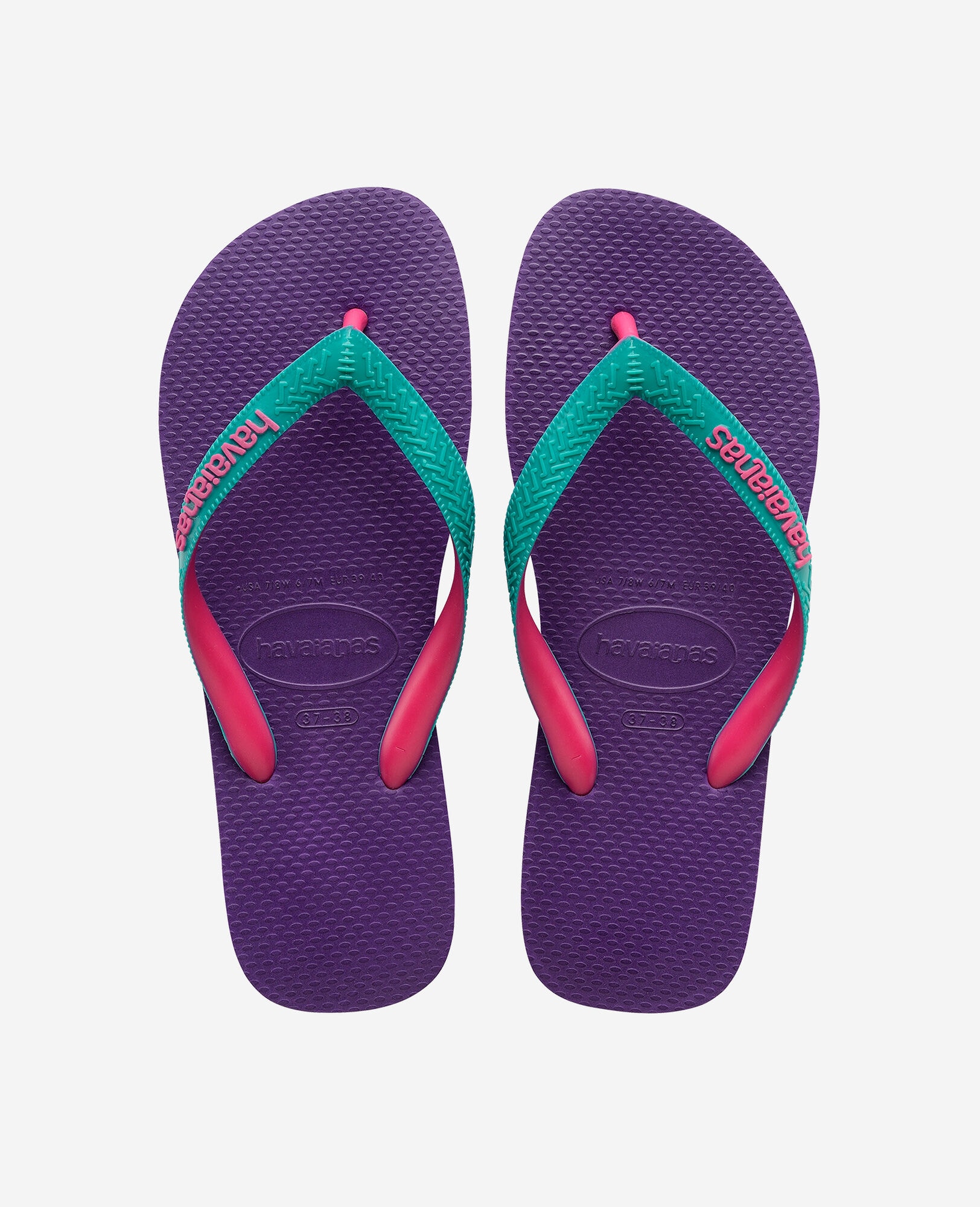 Havaianas Multi Colour Flip Flops Purple 45/46