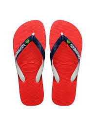 Havaianas Logo Flip Flop Red/Blue 45/46