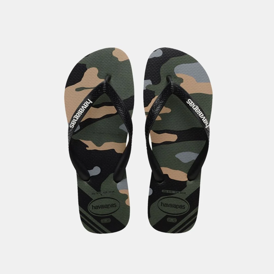 Havaianas Top Camu  Classic Flip Flops with a Camouflage Edge