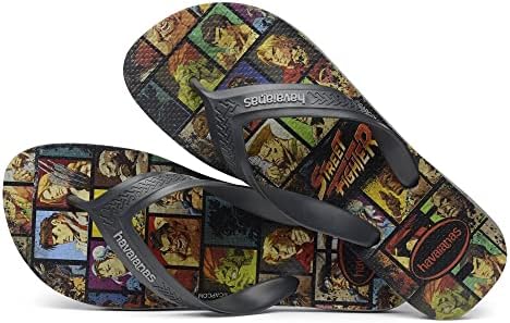 HAVAIANAS Top Max Street Fighter Flip Flops for Men | Gaming Edition Sandals