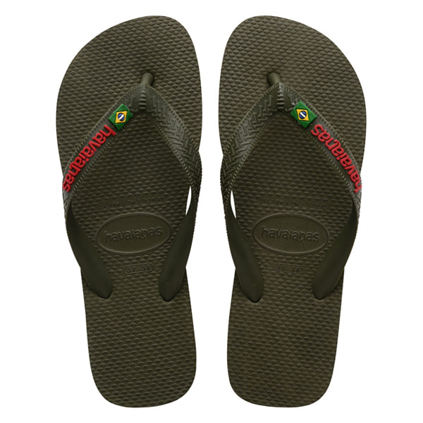 Havaianas Logo Flip Flop Darker Green 43/44