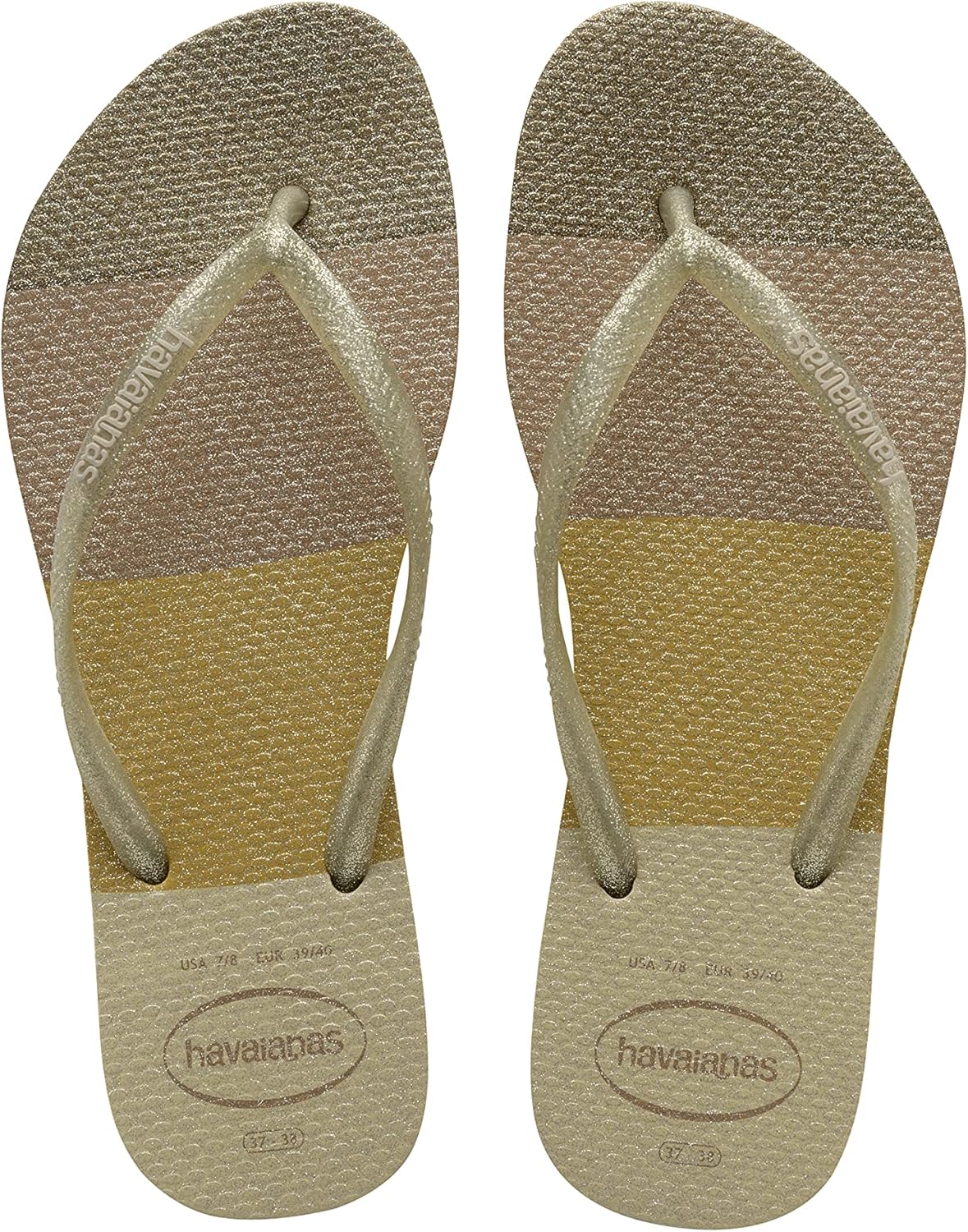 HAVAIANAS Slim Palette Glow Flip Flops for Women | Stylish Summer Sandals