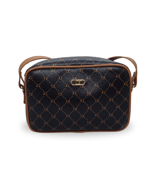 Beira Rio Camel Monogram Handbag for Women Durable Everyday Bag HB2 Camel