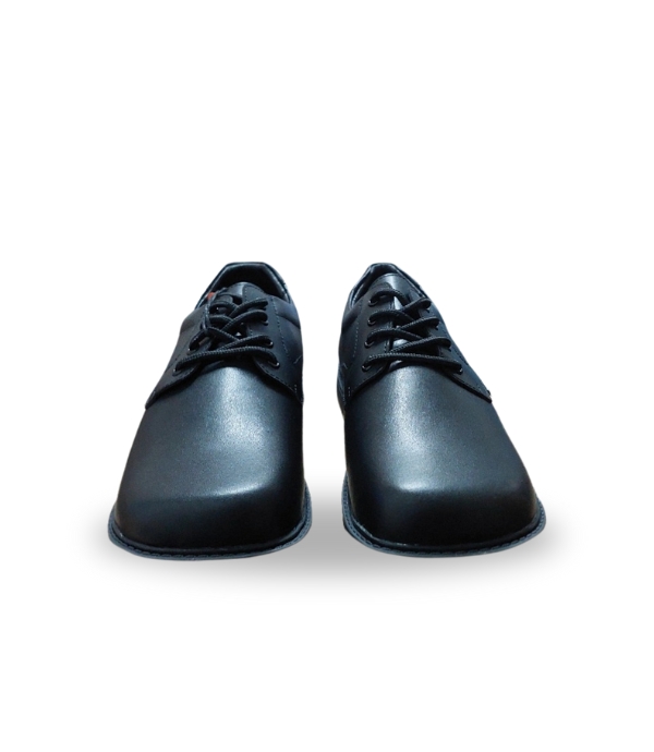 Fit kids Boys Classic School Shoes with laces Black 38
