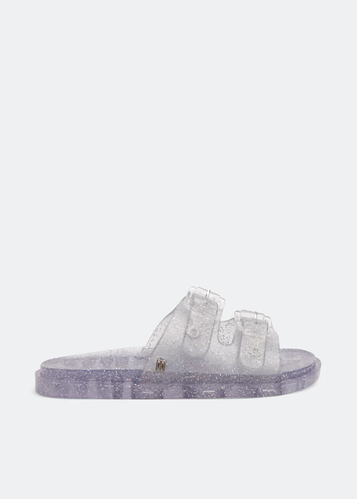 MINI MELISSA WIDE CLEAR GLITTER Silver 31