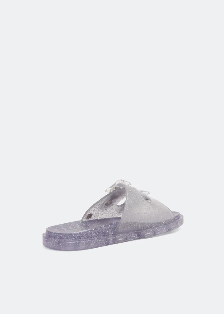 MINI MELISSA WIDE CLEAR GLITTER Silver 31