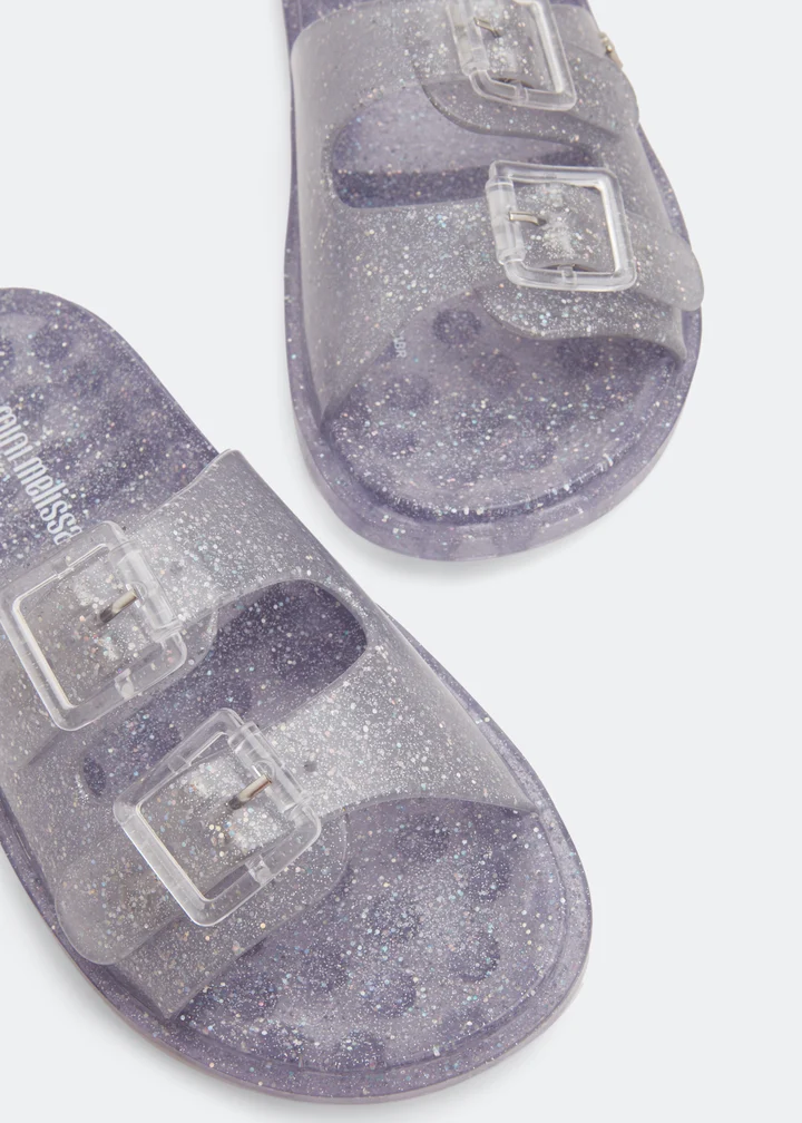 MINI MELISSA WIDE CLEAR GLITTER Silver 31