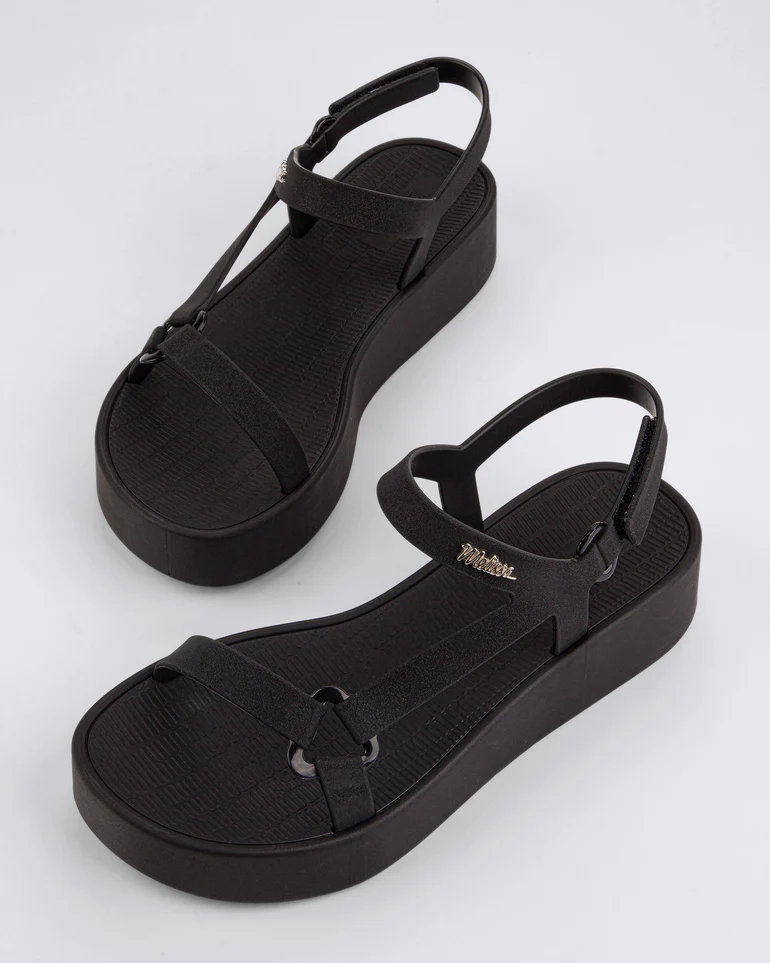 MELISSA SUN DOWNTOWN PLATFORM BLACK 40