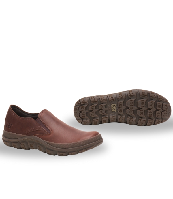 CAT Fused Slip On Shoes for Men | Durable Casual Leather Slip-On