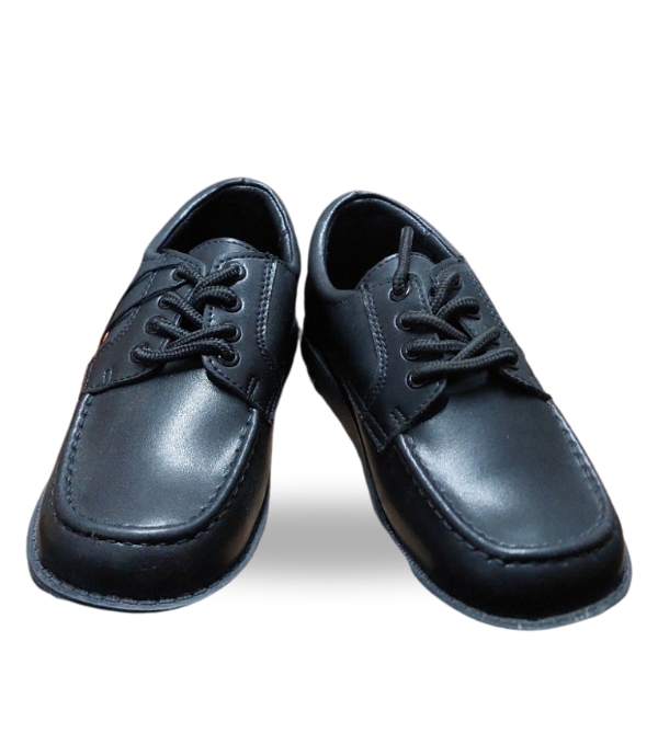 Fitkids Boys School Shoes with Laces Black 34