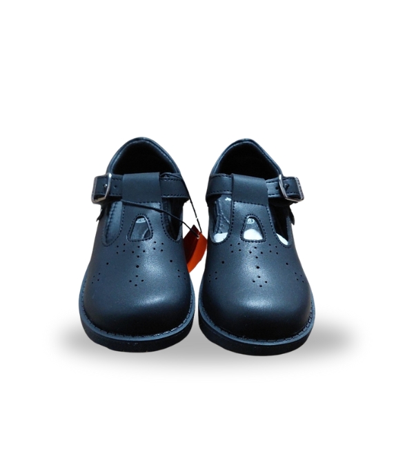 FITKIDS GIRLS DURABLE T-BAR SCHOOL SHOES Black 29
