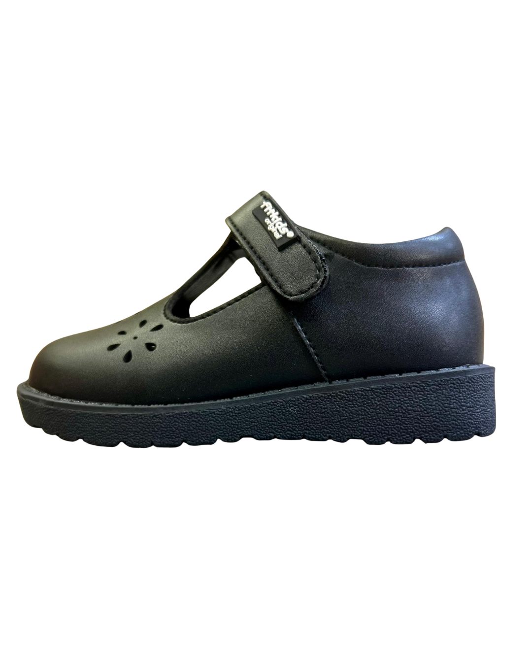 Fitkids Girls classic School Shoes with adjusted strap Black 29